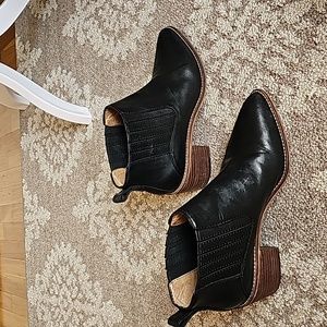 Madwell Bohemian booties Black leather size 7
